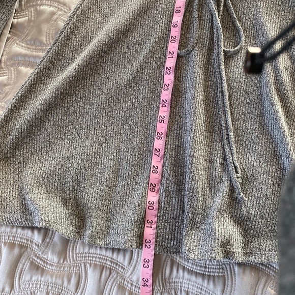 NWT Girls Teen Rare Editions sz 14 cold shoulder Long Sleeve Stretch Gray - Picture 7 of 10